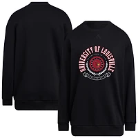 Pull ras du cou noir adidas Louisville Cardinals pour femme