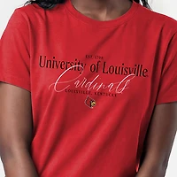 Women's Champion  Red Louisville Cardinals Lifestyle T-Shirt