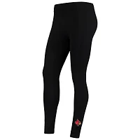 Women's ZooZatz Black Louisville Cardinals Fleece Leggings