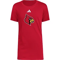 T-shirt rouge adidas Louisville Cardinals 2023 Sideline Locker Room Logo Fresh pour jeune