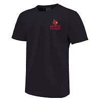 T-shirt noir à superposition de mascotte des Cardinals Louisville pour jeunes