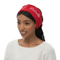 ZooZatz Louisville Cardinals Knit Bow Headband & Mittens Bundle