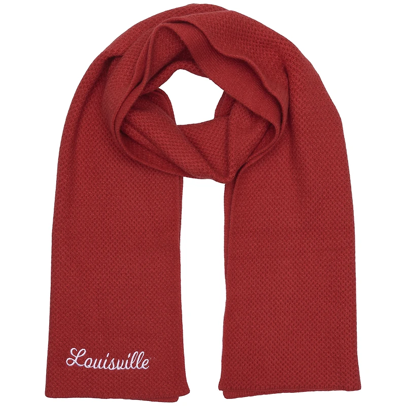 Écharpe en tricot tendance rouge des Cardinals de Louisville ZooZatz