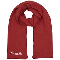 Écharpe en tricot tendance rouge des Cardinals de Louisville ZooZatz