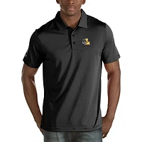 Men's Antigua Black Loyola Chicago Ramblers Quest Polo
