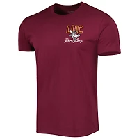 T-shirt bordeaux Loyola Chicago Ramblers à travers les années pour homme
