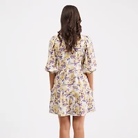 Smith & Quinn Purple LSU Tigers Tory Tiered Dress