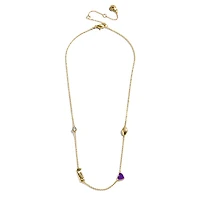 Collier à breloques espacées délicates BaubleBar LSU Tigers
