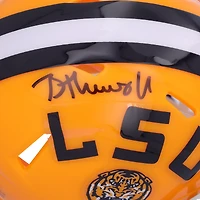 Casque Riddell Speed ​​Mini autographié par Brian Thomas Jr LSU Tigers