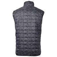 Veste matelassée entièrement zippée et isolante Rainier PrimaLoft Eco noire avec logo de l'équipe principale des LSU Tigers Cutter & Buck