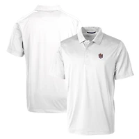 Polo extensible texturé Cutter & Buck White LSU Tigers, logo principal de l'équipe, modèle Prospect