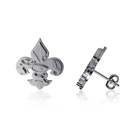 Dayna Designs Boucles d'oreilles en argent avec logo de l'équipe LSU Tigers