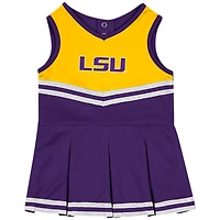 Girls Infant Colosseum Purple LSU Tigers Time For Recess Cheer Dress