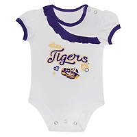 Girls Newborn & Infant LSU Tigers Two-Piece Love My Team Bodysuit Skirt Set