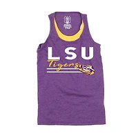 Débardeur dos nageur violet Wes & Willy LSU Tigers pour filles (maternelle)