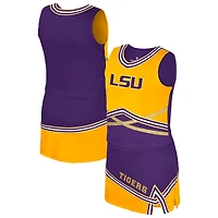 Girls Youth Colosseum Purple LSU Tigers Lollipop Park Cheer Two-Piece Set