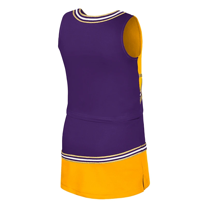 Girls Youth Colosseum Purple LSU Tigers Lollipop Park Cheer Two-Piece Set