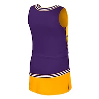 Girls Youth Colosseum Purple LSU Tigers Lollipop Park Cheer Two-Piece Set