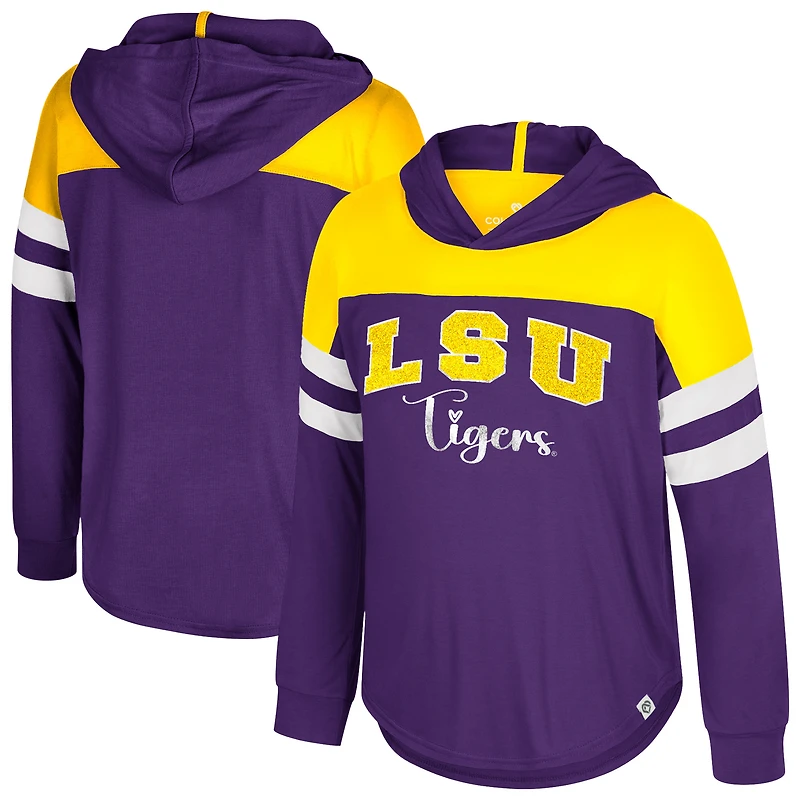 T-shirt à capuche réfléchissant LSU Youth Girls Co3 V110722 SWTYTHHOD #3