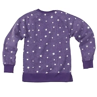 Sweat-shirt violet à imprimé étoile scintillante des Tigers de LSU pour filles, Wes et Willy