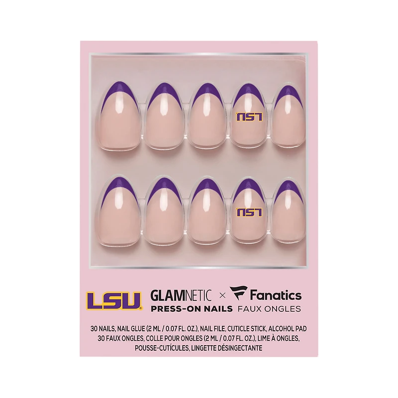 Kit de manucure Glamnetic x Fanatics LSU Tigers