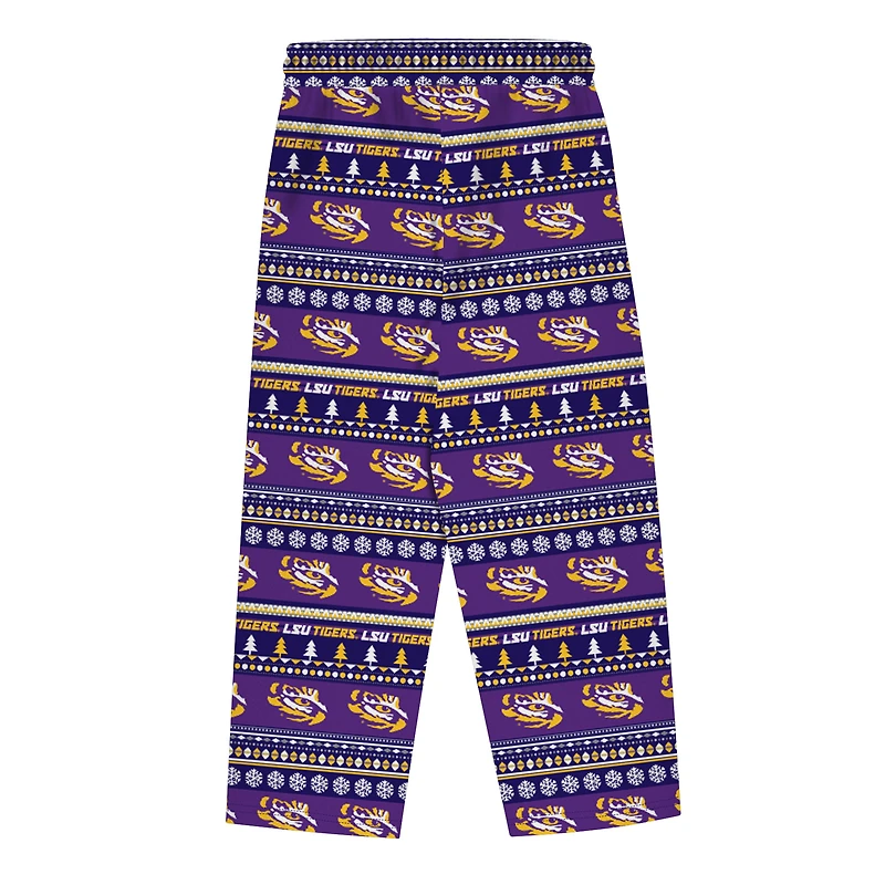 Ensemble pyjama pull moche violet LSU Tigers pour nourrissons et nouveau-nés