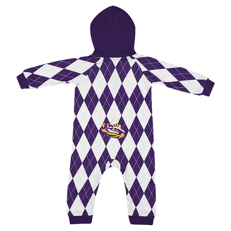 Barboteuse à capuche pour bébé Colosseum Purple LSU Tigers The Dealio