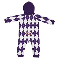 Barboteuse à capuche pour bébé Colosseum Purple LSU Tigers The Dealio