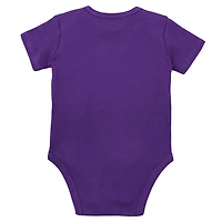 Infant Mitchell & Ness Purple/Gold LSU Tigers 3-Pack Bodysuit, Bib and Bootie Set