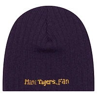 Infant New Era  Purple LSU Tigers Mini Fan Beanie