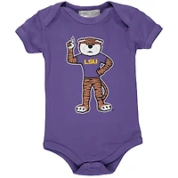 Infant White LSU Tigers Big Logo Bodysuit