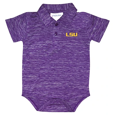 Body de golf Space Dye violet pour bébé Two Feet Ahead des LSU Tigers