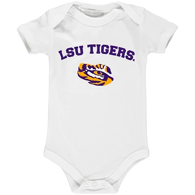 Body blanc LSU Tigers Arch & Logo pour bébé