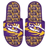 Sandales à glissière en gel motif d'équipe ISlide LSU Tigers