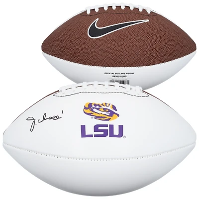Ja'Marr Chase LSU Tigers Autographed Nike White Panel Football