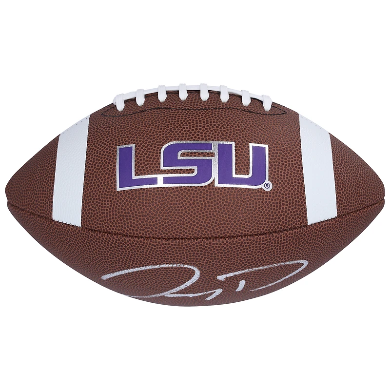 Réplique de ballon de football Nike autographiée par Jayden Daniels des LSU Tigers