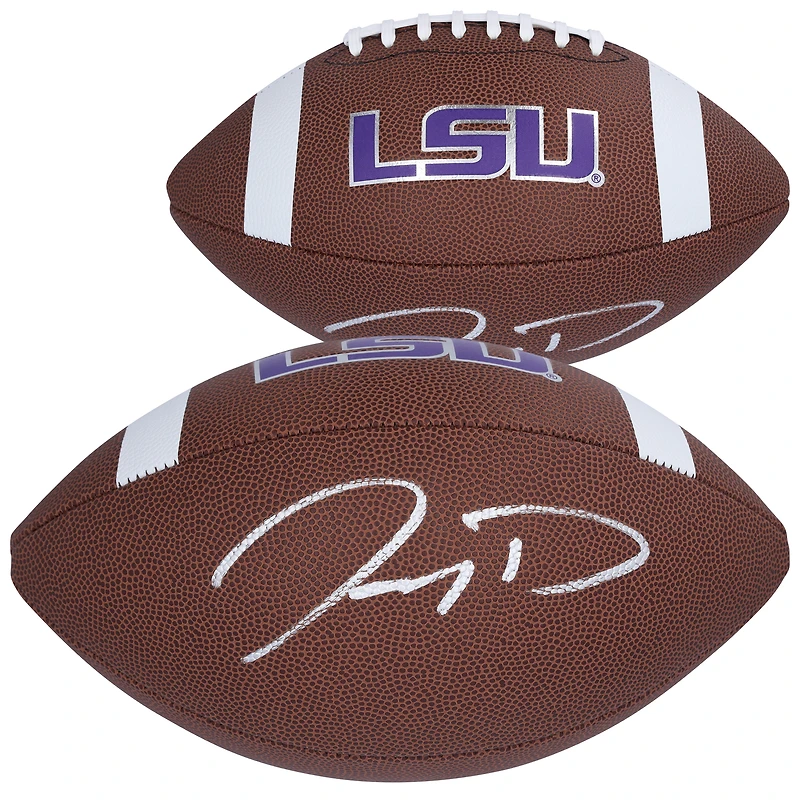 Réplique de ballon de football Nike autographiée par Jayden Daniels des LSU Tigers
