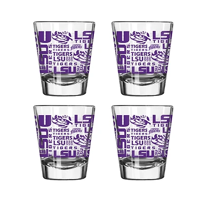 Logo Brands LSU Tigers 4-Pack 2oz. Shot Glass Set
