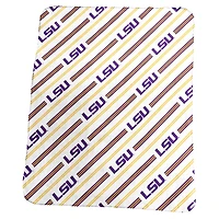 Couverture polaire à rayures verticales classiques LSU Tigers 50" x 60" de Logo Brands