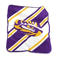 Couverture à rayures Raschel 50" x 60" avec logo LSU Tigers