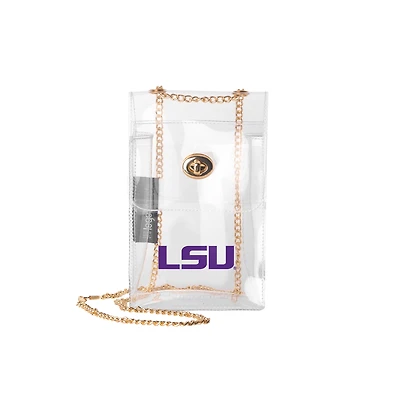 Logo Brands LSU Tigers Clear Essential Crossbody Purse