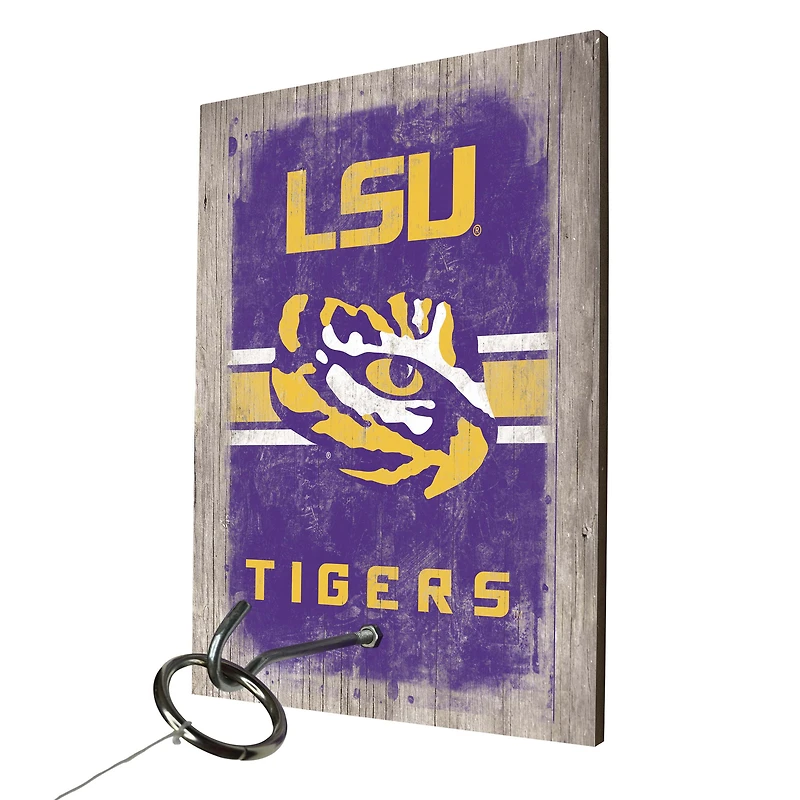 Jeu de lancer d'anneaux des LSU Tigers avec logos