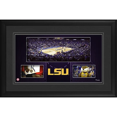 Louisiana State Tigers Framed 10'' x 18'' Pete Maravich Assembly Center Panoramic Collage