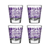 LSU Tigers 4-Pack 2oz. Shot Glass Set