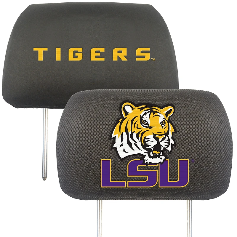 LSU Tigers Car Head Rest Cover
