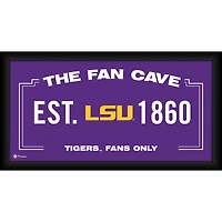 LSU Tigers Framed 10" x 20" Fan Cave Collage