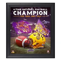 LSU Tigers Framed 15" x 17" Championship Count Collage