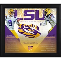 Collage encadré 15" x 17" de la plus grande saison de tous les temps des LSU Tigers