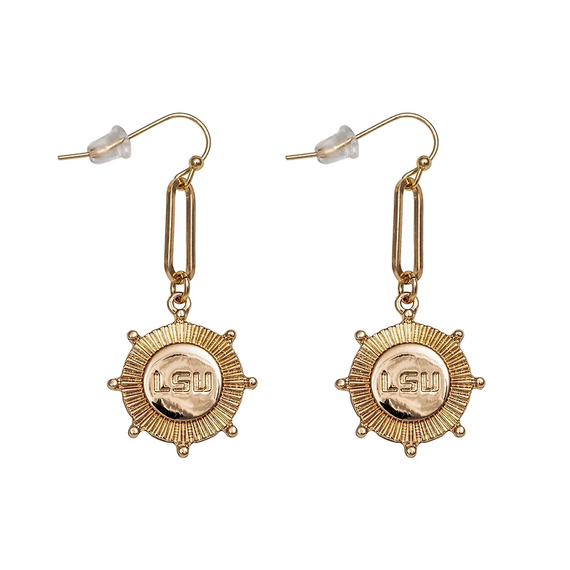 Boucles d'oreilles Pixel Tigres LSU
