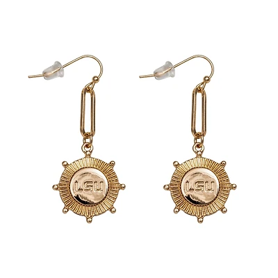 Boucles d'oreilles Pixel Tigres LSU